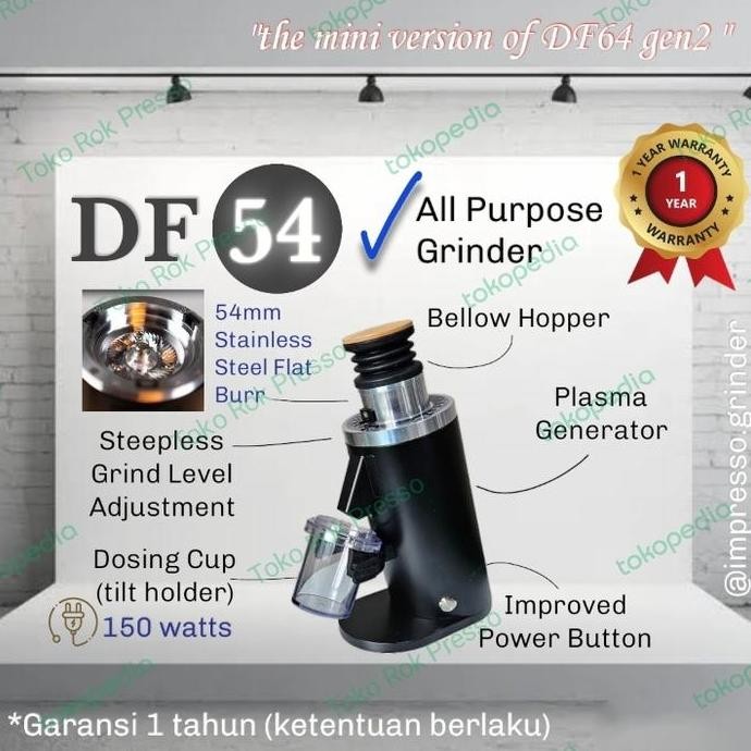 TERBARU - Grinder DF54 stainless steel burr all purpose