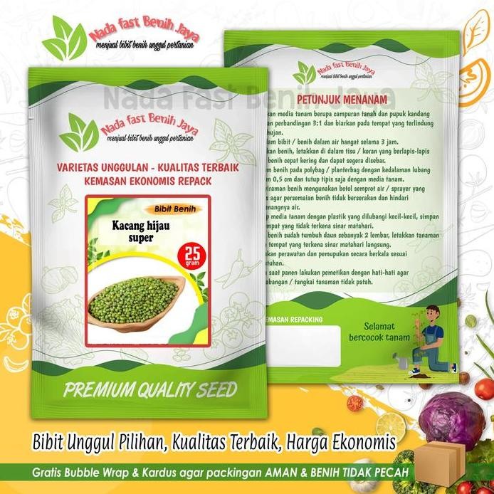 

Terlaris Bibit Benih Kacang Hijau Super 25 Gram - Benih Kacang Ijo