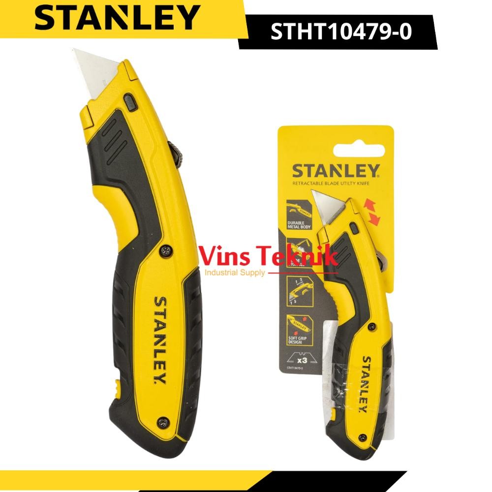 

NEW!!! NEW!!! Pisau Cuter Cutter Retractable Blade Utility Knife STANLEY STHT10479-0