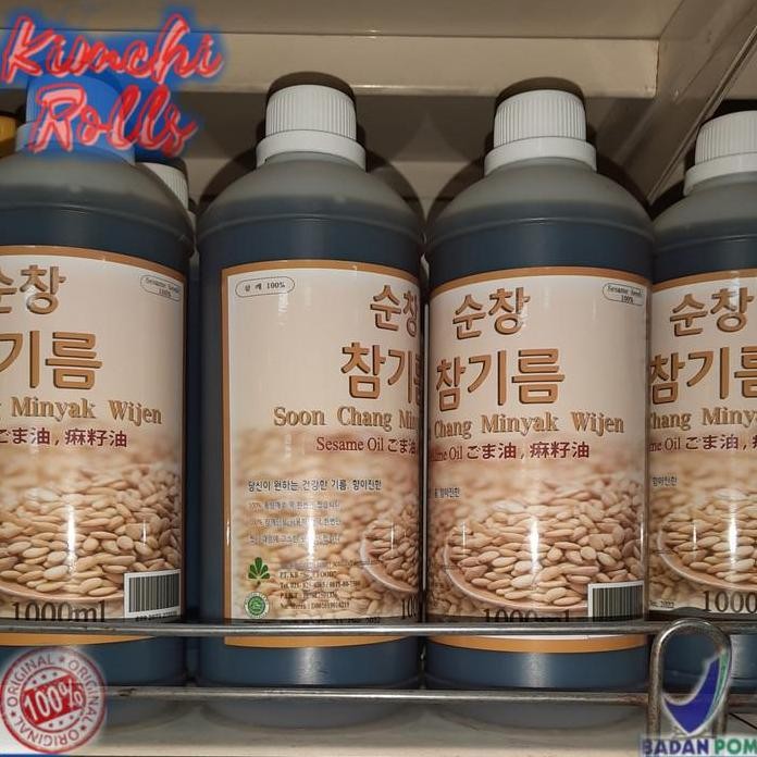 Terlaris Soon Chang Minyak Wijen Kemasan Botol Plastik 1000 Ml