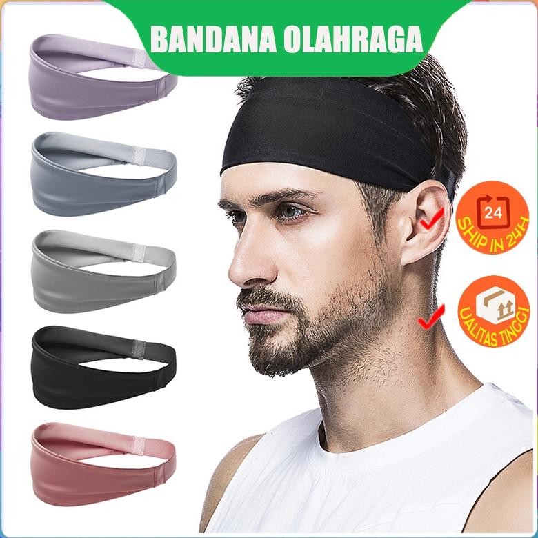 Ready Bandana Olahraga / Ikat Kepala Sport / Hairband Sport / Ikat Kepala Olahraga / Head Band Kepal