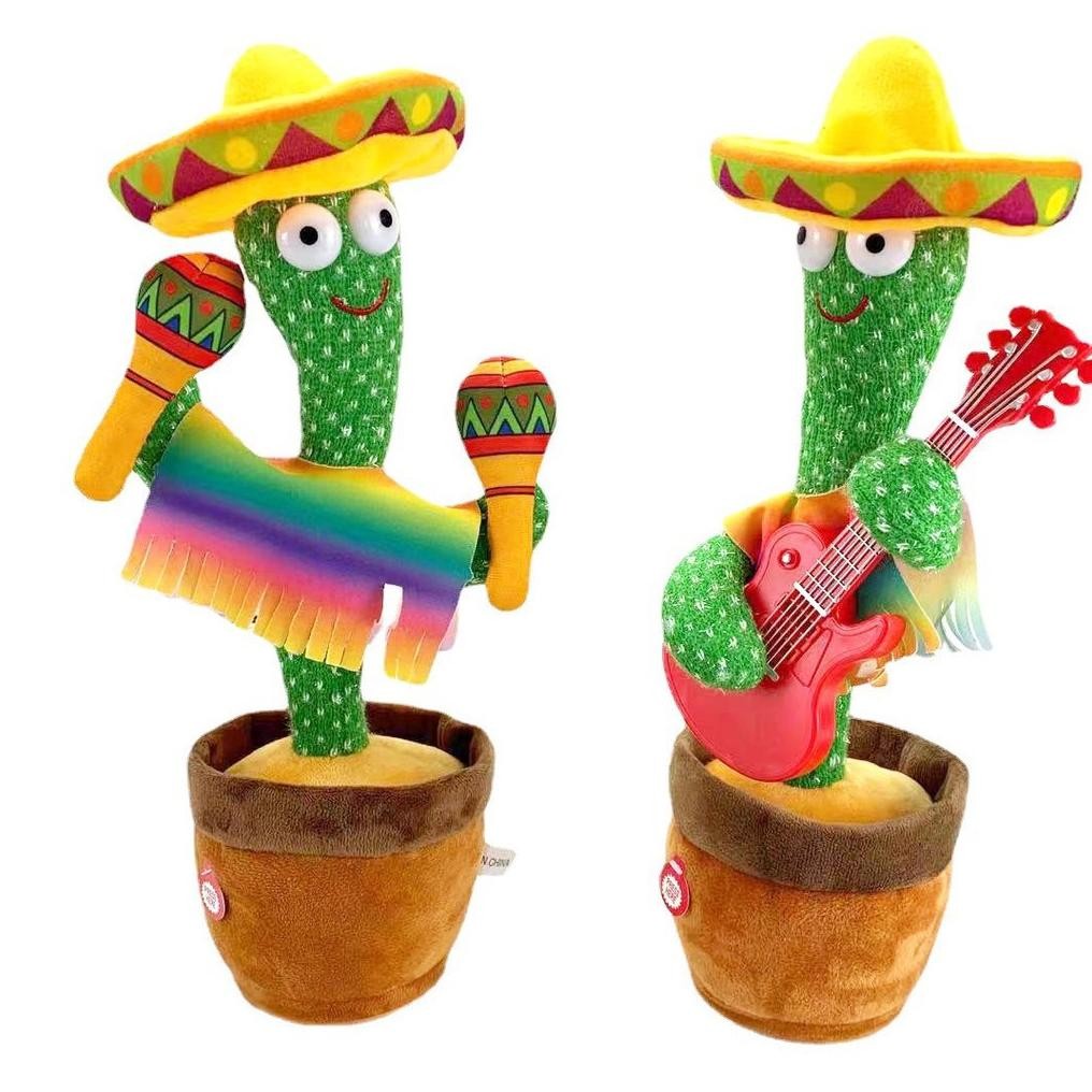 Viral Mainan Berbicara / Kaktus Bicara Dan Goyang / Mainan Boneka Kaktus Bergoyang Dan Bicara Bisa R