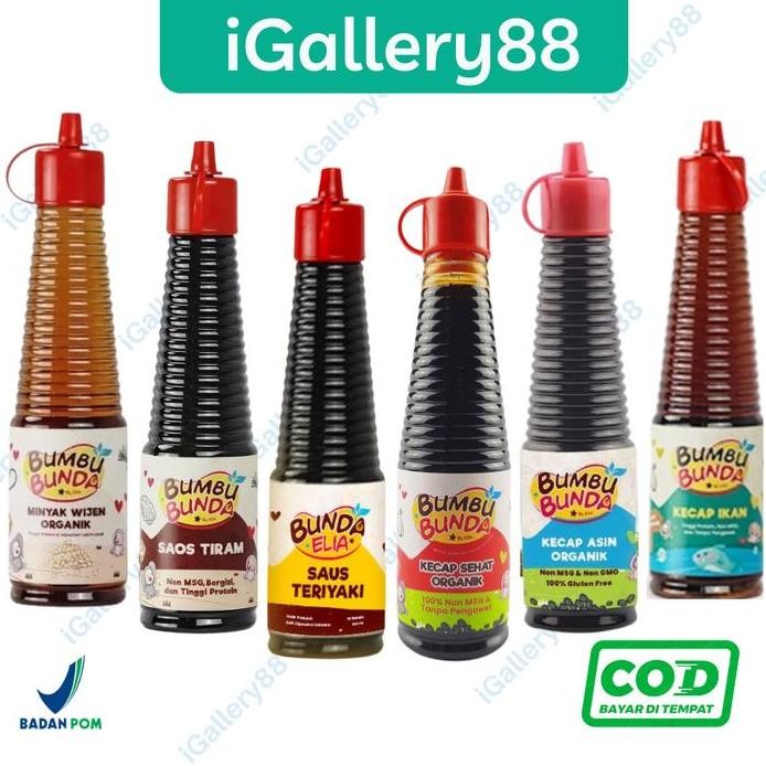 

Terlaris Bumbu Bunda Elia Kecap Mpasi Non Msg Manis Asin Saos Tiram Wijen Halal