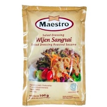 

Terlaris Maestro Salad Dressing Wijen Sangrai 100Gr Roasted Sesame