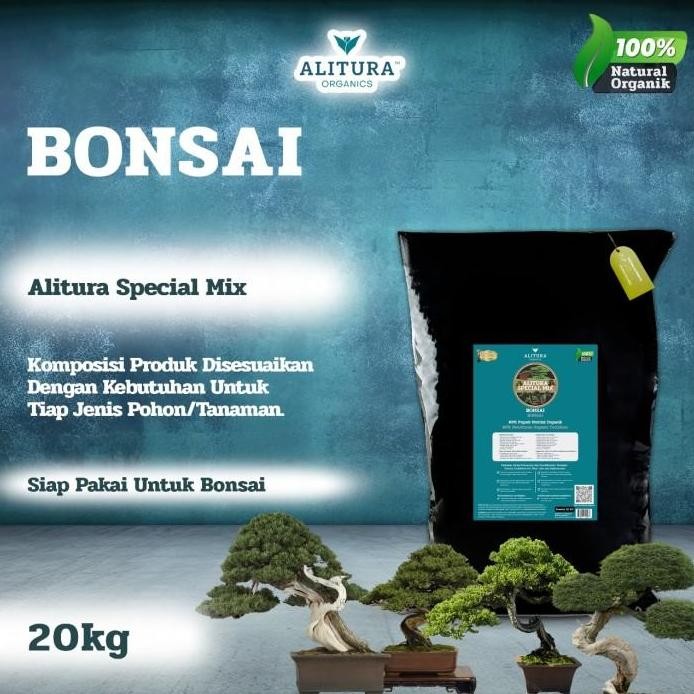 

Terlaris Alitura Pupuk Organik Tanaman Hias Pohon Bonsai Nutrisi Npk 100% Organic 20Kg Special Mix