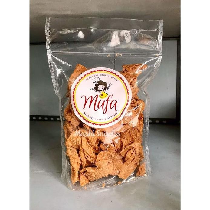 

Terlaris Keripik Mafa 200Gr Kedelai Wijen / Kripik Kulit Tahu Khas Bangka