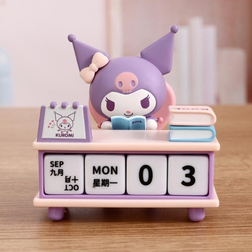 

Premium Kalender Mini Meja Kuromi Sanrio / Kalender Abadi Imut Dengan Desain Lucu Untuk Dekorasi Dan Koleksi High Quality