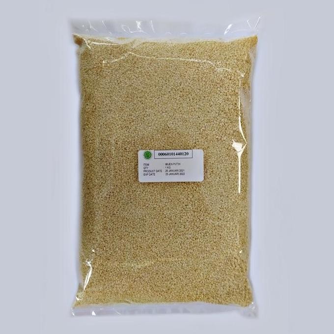 

Terlaris Wijen Putih 1Kg/White Sesame 1Kg Pure