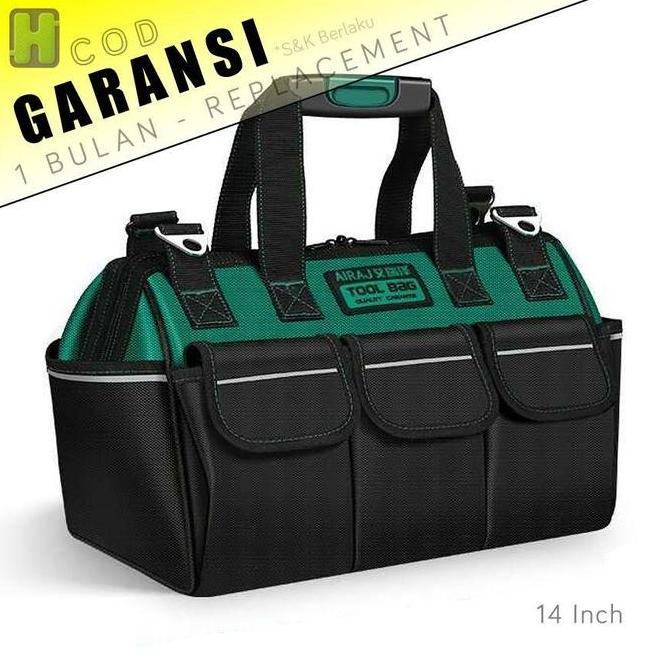 [COD] Tas Selempang Pinggang Wadah Peralatan Profesional Tools Bag Jinjing Perkakas Alat Kerja 12 In