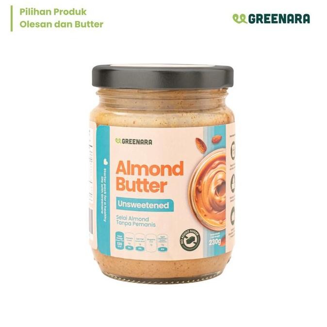 

Produk Baru!! Greenara Unsweetened Almond Butter 230gr / Selai Almond