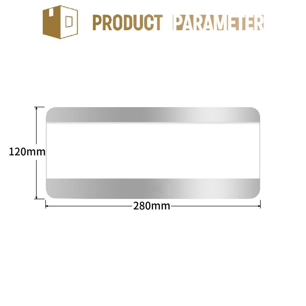 

Premium 28cm*12cm papan nama kamar aesthetic emas/perak Papan Nama Sliding Baja tahan karat Papan Nama Pintu Kamar Konten yang dapat diganti High Quality