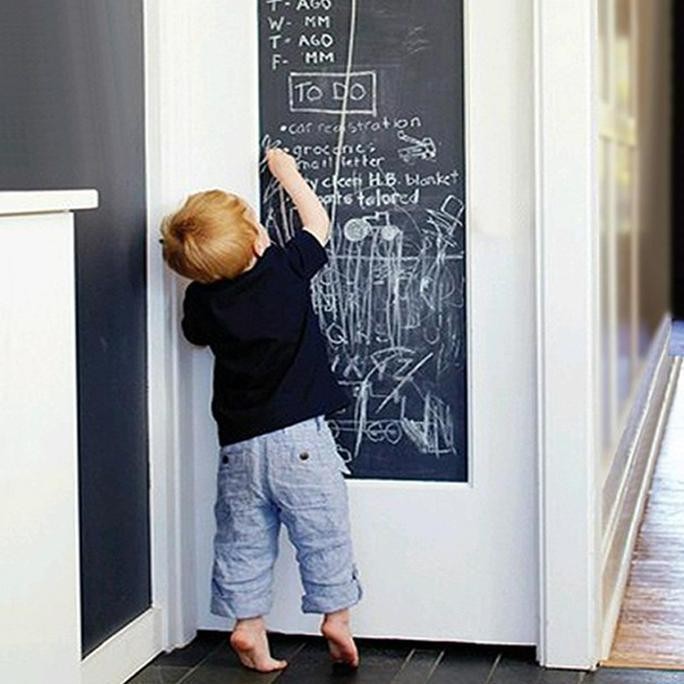 

Produk Baru!! Papan Tulis Blackboard tempel Stiker Dinding Kapur Flexible