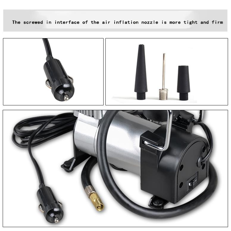 ND 12v silinder multi-fungsi tekanan tinggi untuk mobil Kompresor Angin Mini Elektrik / Pompa Ban Mo