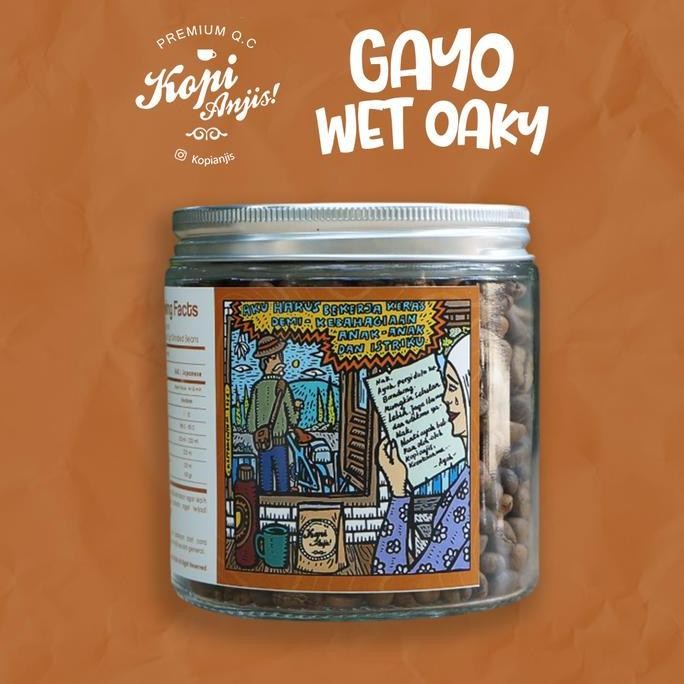 

BIJI KOPI ARABIKA GAYO WET OAKY 200 GRAM - SPECIALTY ROAST BEANS ( GAYO SEMI WASH ) TERMURAH