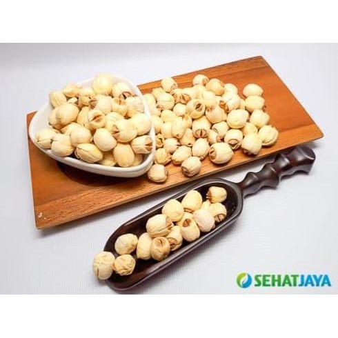 

BIJI TERATAI/ WHITE LOTUS SEED / LIAN ZHI / LIENCI / LIEN CI 100 GRAM TERMURAH