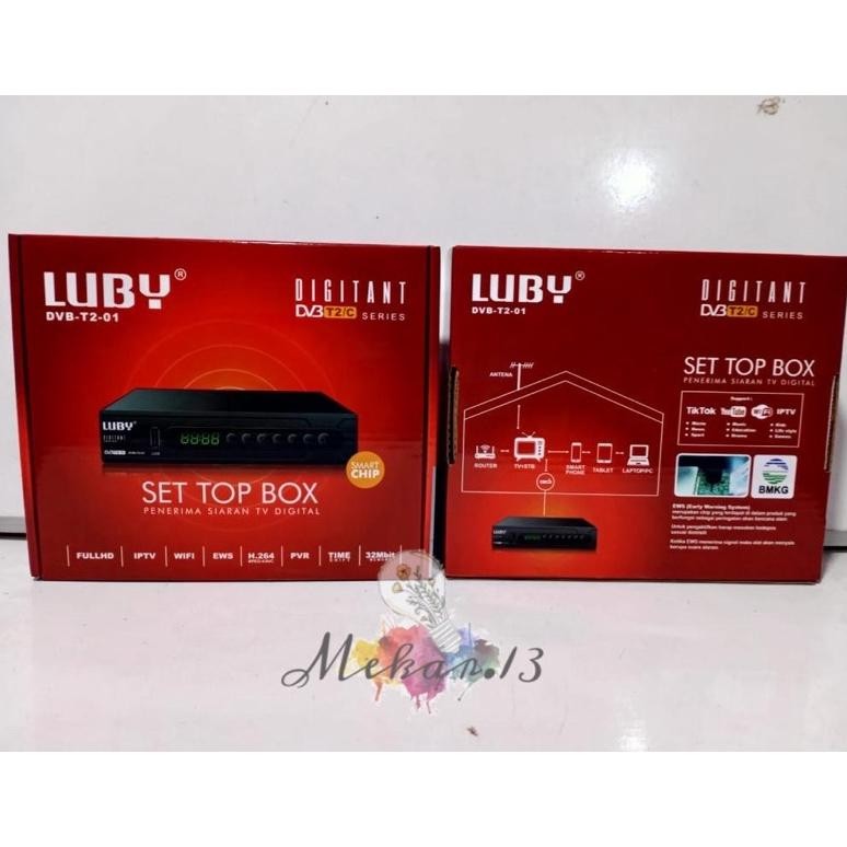 HJK Luby Set Top Box DVBT2/C Receiver TV STB Digital DVB T2-01 dan DVB T2-02