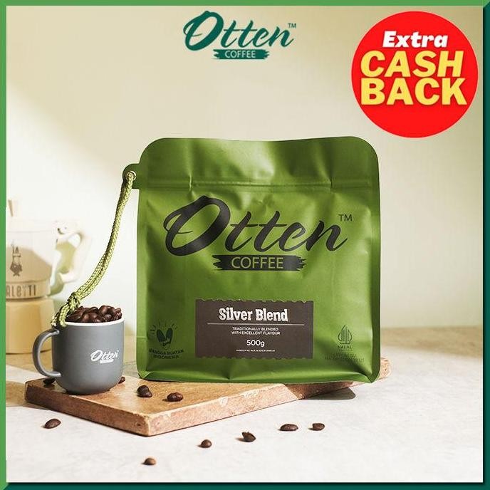 

SILVER BLEND 500GR - COMMERCIAL BLEND - BIJI / BUBUK KOPI OTTEN COFFEE TERMURAH