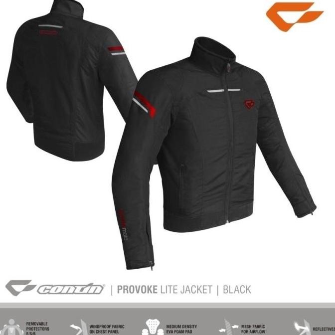 * Jaket Contin Provoke Black | Jaket Touring Contin *