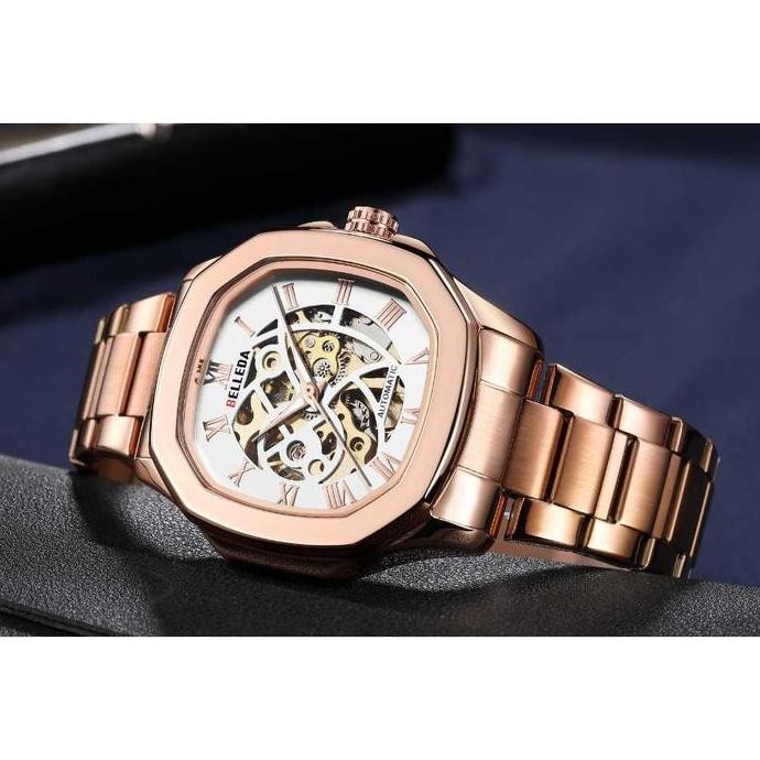 Promo Promo Buy 1 Get 1 Belleda 9484 Rantai Jam Tangan Pria Tahan Air Anti Gores Mewah Stainless Ste