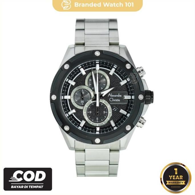 Promo Jam Tangan Pria Alexandre Christie Ac 6605 Ac6605 6605 Garansi Resmi 1 Tahun Stainless
