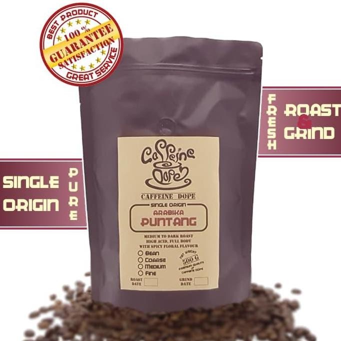 

Kopi Arabika Puntang 500 Gr Single Origin Bean/Biji & Ground/Bubuk