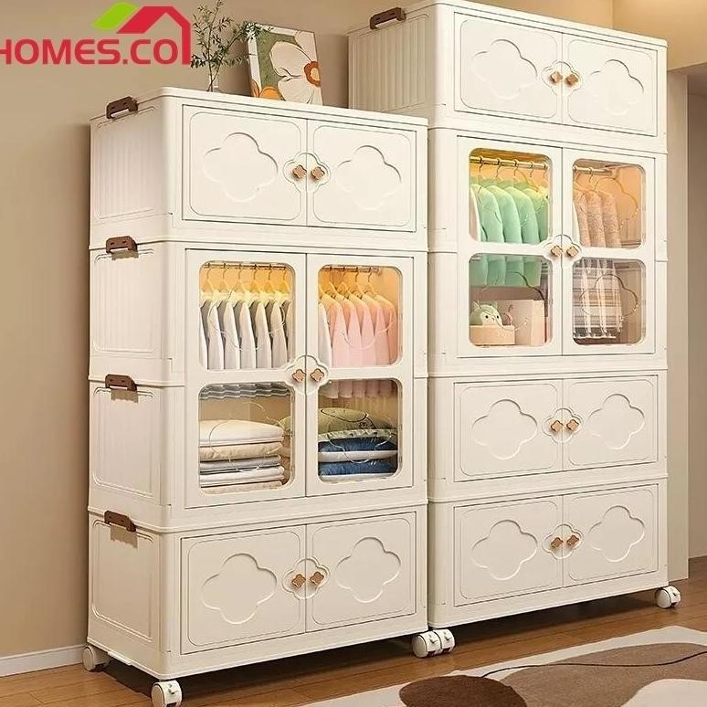 Lemari Baju Plastik Lemari Pakaian Plastik Susun Lemari Baju Bayi Estetik Minimalis Lemari Plastik A