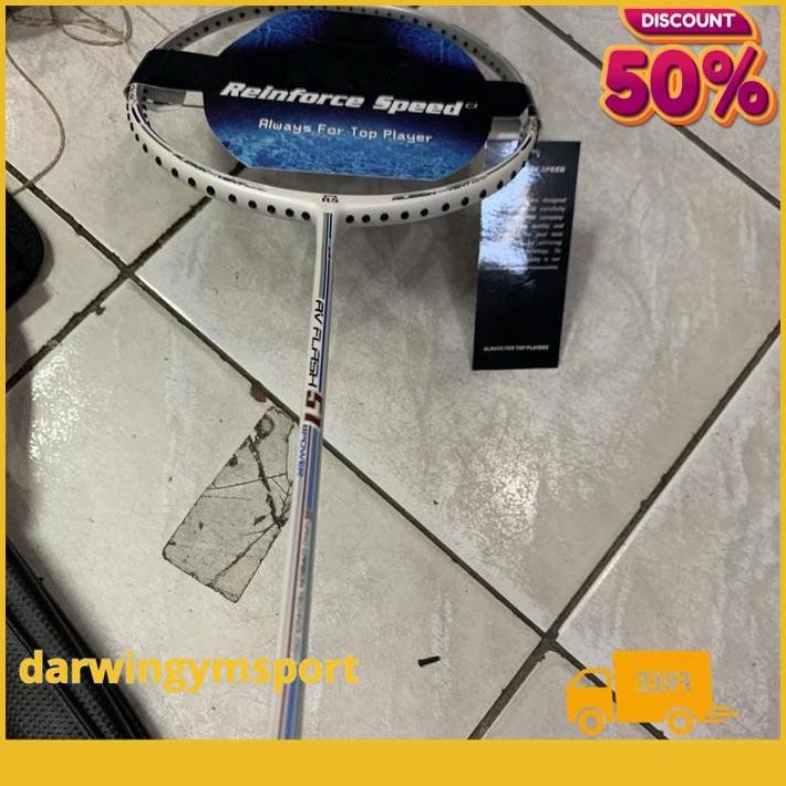 RAKET BADMINTON RS AV FLASH 51 POWER FULL SET KOMPLIT ORIGINAL BEST PRODUCT