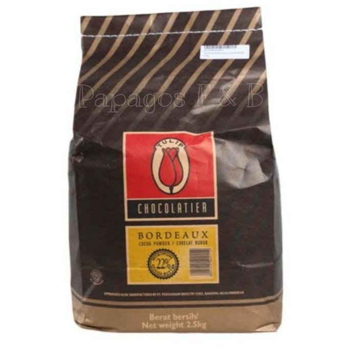 

Coklat Bubuk Tulip Bordeaux Chocolatier / Cocoa Powder 250 gr / gram