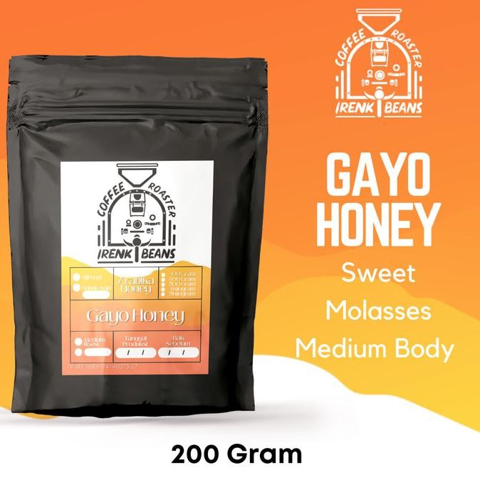 

Kopi Arabika Gayo Honey 200g Biji Bubuk