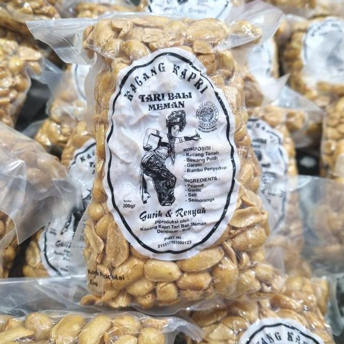 

Ready stok Terlaris Kacang Kapri Tari Bali Meman Gurih dan Renyah 300gr Termurah