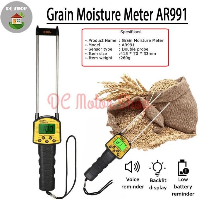 

DIGITAL GRAIN MOISTURE METER ALAT PENGUKUR KADAR AIR BIJI BIJIAN AR991 TERMURAH