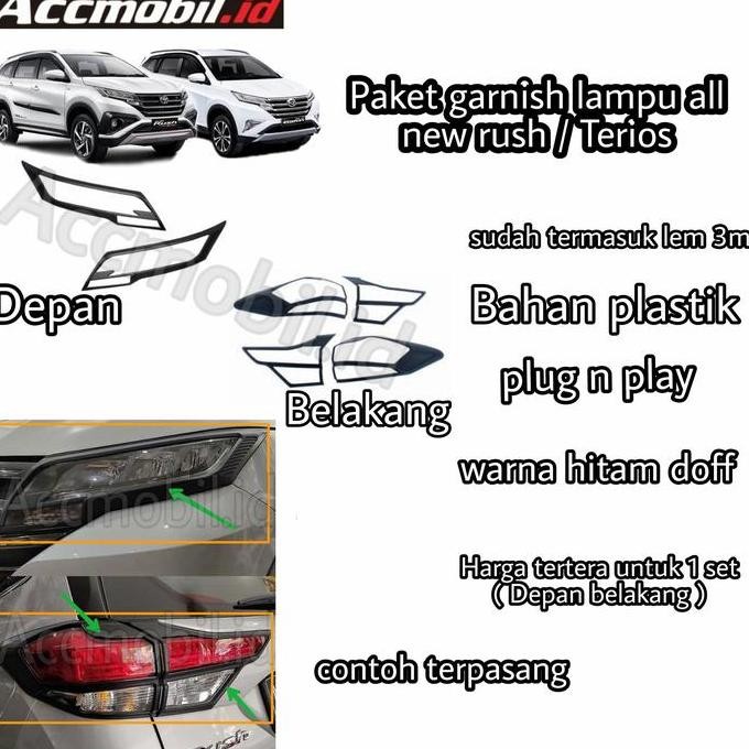 paket garnish all new rush all new Terios depan belakang