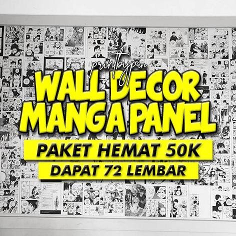 Promo (HEMAT 50K) Poster Sticker Dinding Anime Manga Manhwa Wall Comic Decor Panel - Poster Aestheti