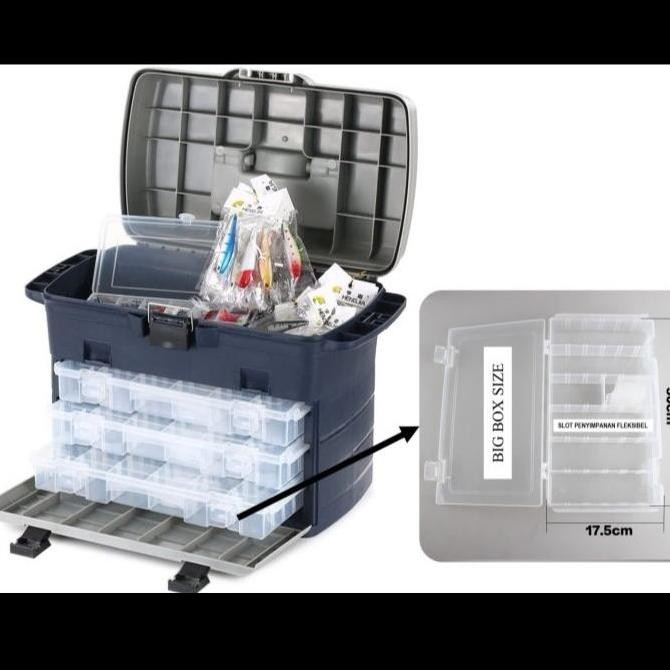 Tackle Box/ Box Tamiya/ Box Pancing - 3 Kompartemen