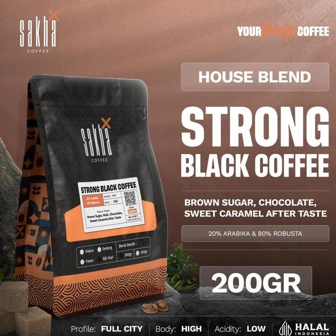 

KOPI ESPRESSO BLEND STRONG BLACK COFFEE BEAN KOPDAR 200GR BIJI BUBUK TERMURAH