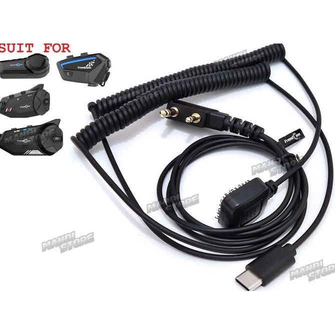 TERLARIS - PTT KABEL HT Intercom Bluetooth Headset Helm K2 Line Freedconn KYPRO R1 PLUS FX R1 PRO