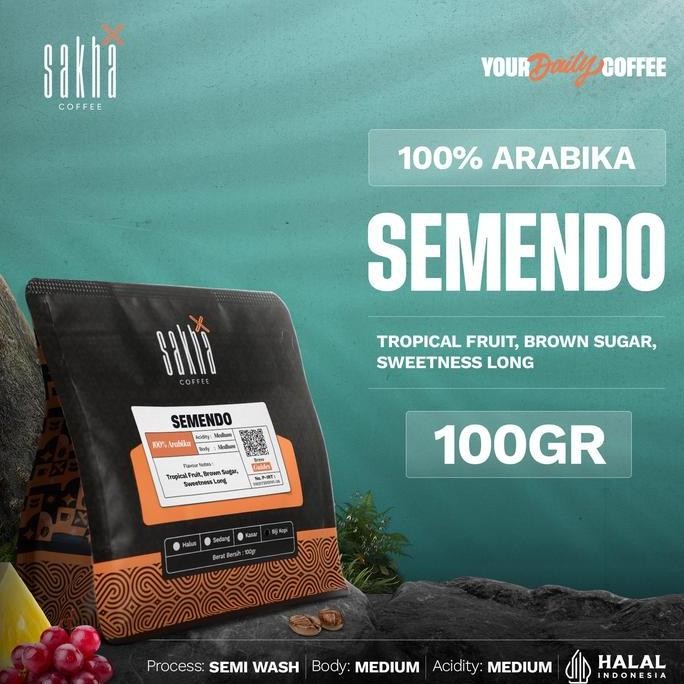 

KOPI ARABIKA SEMENDO ARABICA COFFEE BEANS 100GR ROAST BEAN BIJI BUBUK TERMURAH