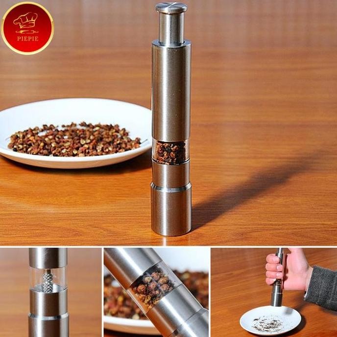 

PIEPIE ALAT PENGGILING BIJI LADA SPICES PEPPER MILL GRINDER 135 ML TERMURAH
