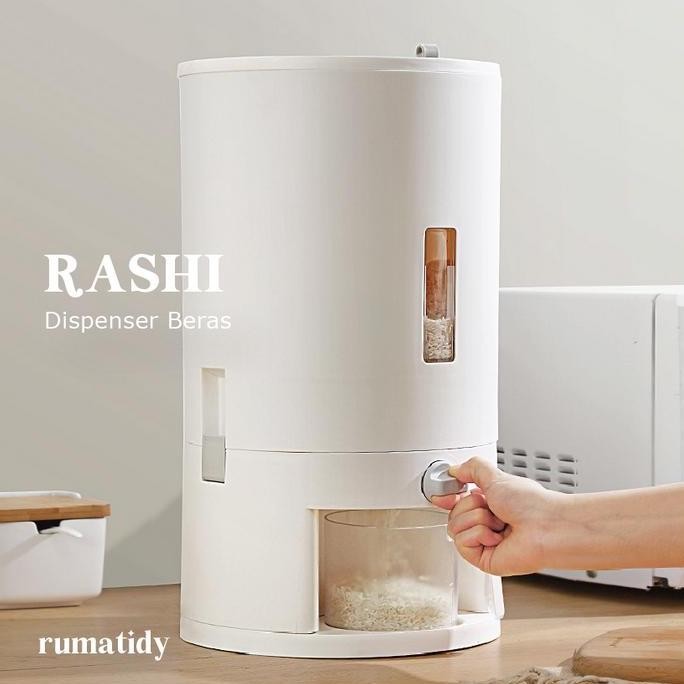 

RASHI DISPENSER BERAS PUTIH ESTETIK KOTAK PENYIMPANAN BIJI-BIJIAN 6KG DAN 10KG KONTAINER BERAS DAPUR RUMAH TERMURAH