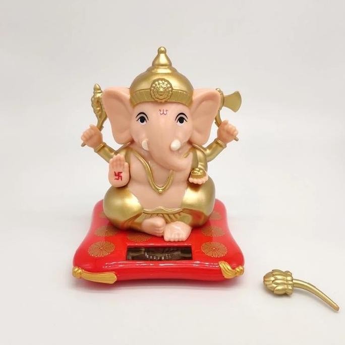 Promo Pajangan Solar Dashboard Car Ganesha Budha Julaihut Kipas Pajangan Mobil Solar Patung Boneka G