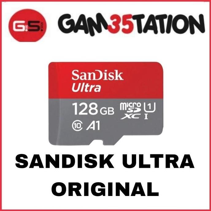 TERBARU - SANDISK ULTRA MICROSD 128GB A1 100MB/s Class 10/ORIGINAL