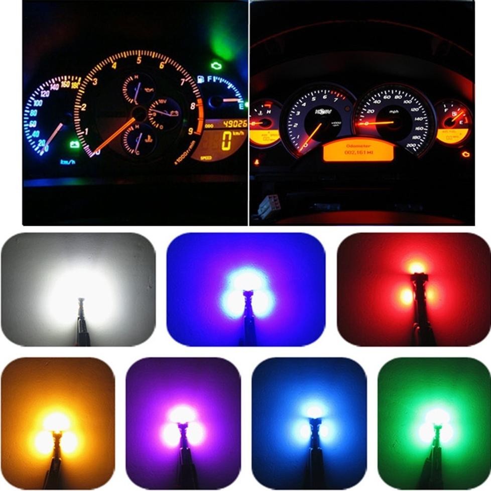 Ready Luckymall Led T5 Cob Speedometer Super Bright 5050 Lampu Led Speedo Panel Dashboard Mobil Moto