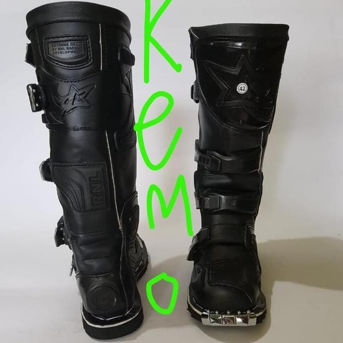 Sepatu Trail RNL G4 NEW MX gesper strap 4 tali enduro adventure cross murah