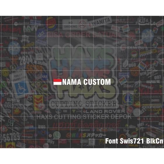 

Ready Cutting Sticker Bendera Nama Custom Kecil Ukuran Tinggi Huruf 5 Mm