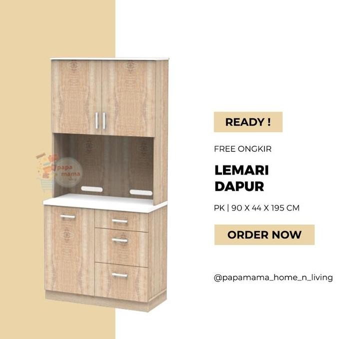 BEBAS ONGKIR - Lemari Dapur 2 Pintu - Rak Dapur Minimalis - Pirlo Kitchen - Medan