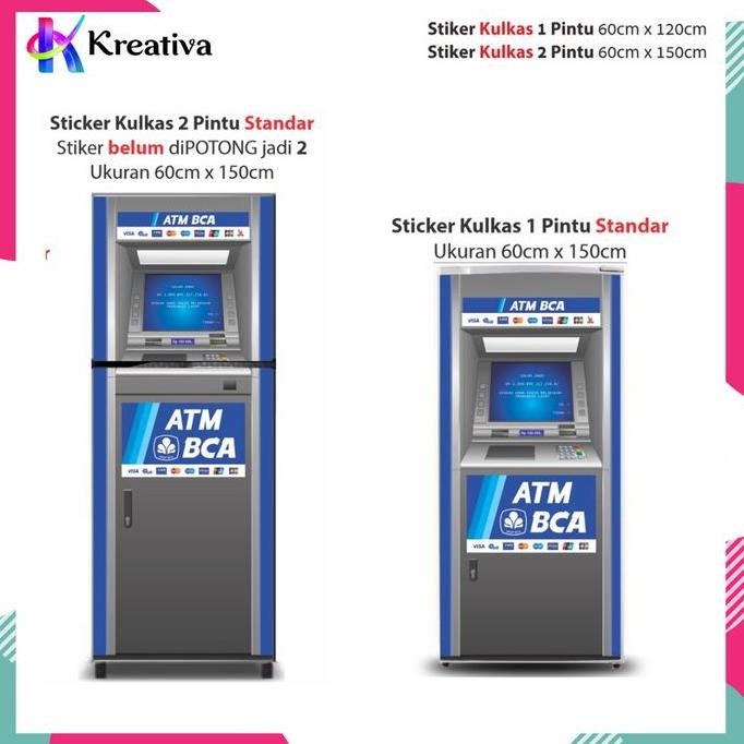 Stiker Kulkas 1 Pintu Dan 2 Pintu Motif Atm Kreativa Sticker Co