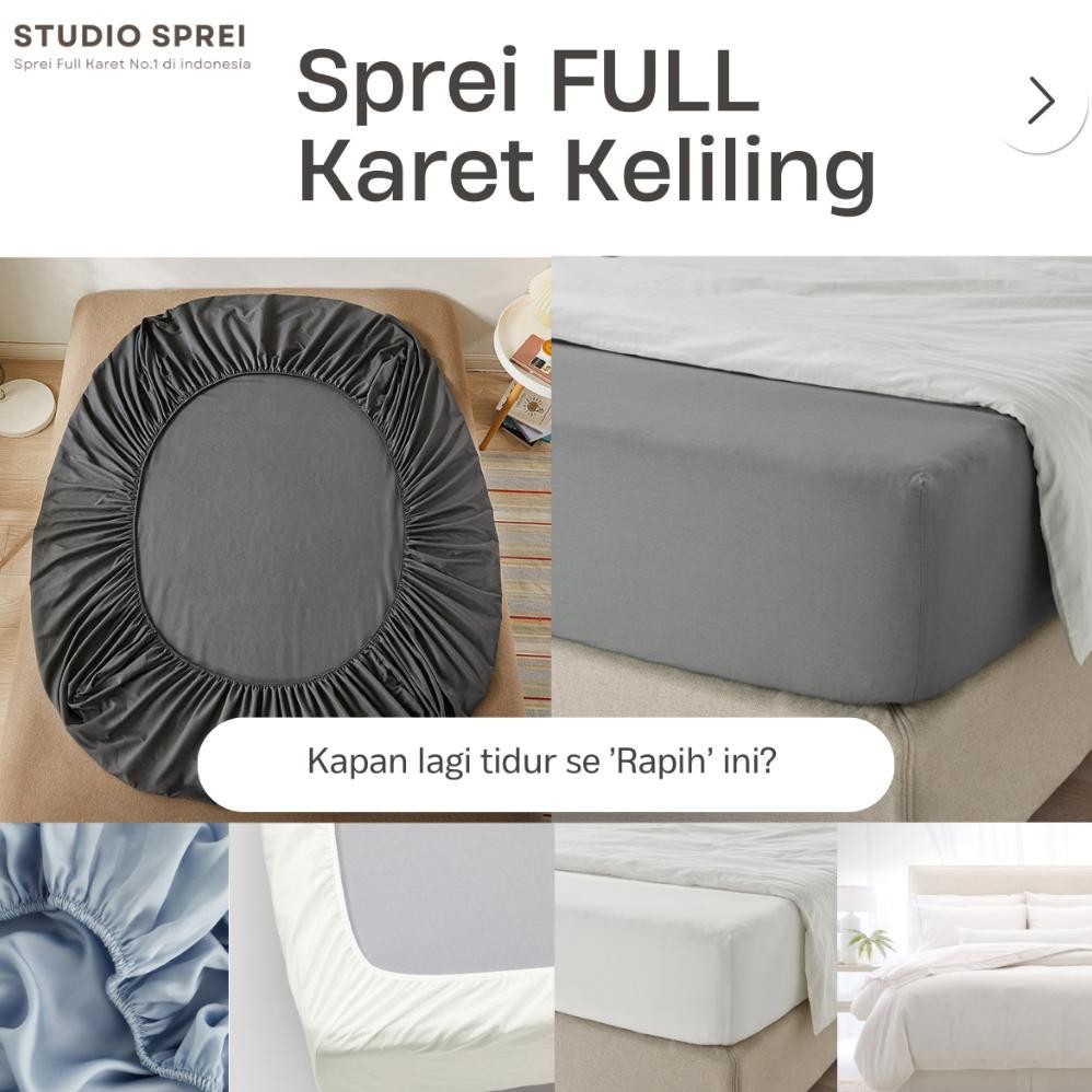 Sprei Karet Full 90, 100, 120x200 Tinggi 30 Seprai The Star Premium | Sprei Hotel