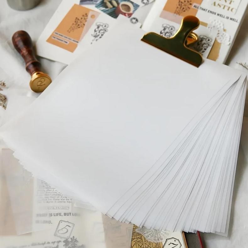 

50 Sheets A5 Tracing Paper Translucent Paper Scrapbooking Material For Writing Reproduction Collage Art Crafts