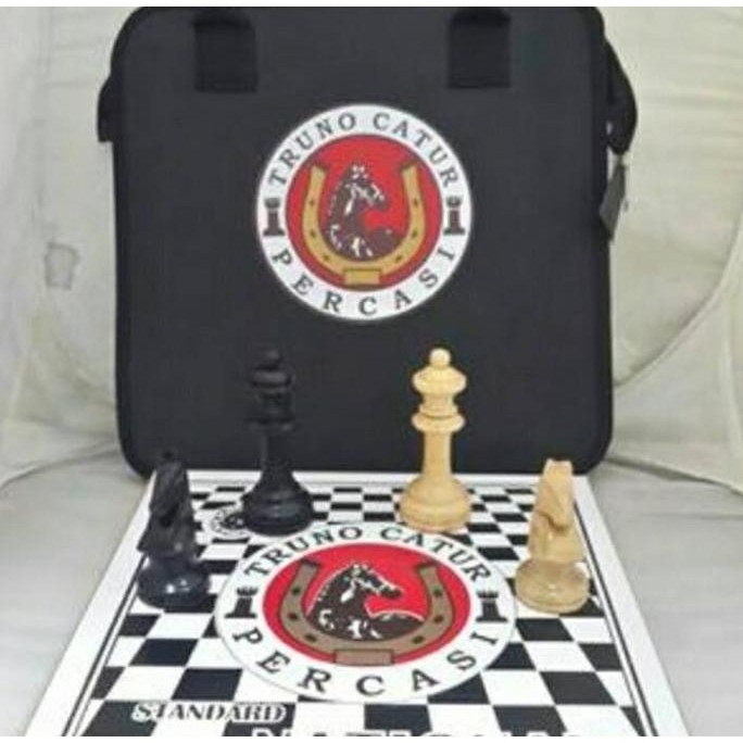 Diskon Catur Kayu Standart Turnamen Percasi Model Truno Premium Dengan Tas