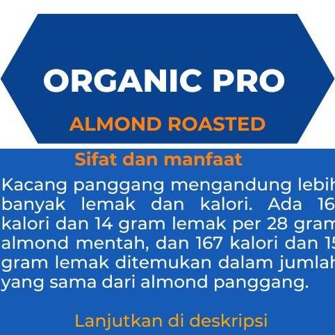 

Murah Almond Panggang 500Gr, Almond Roasted